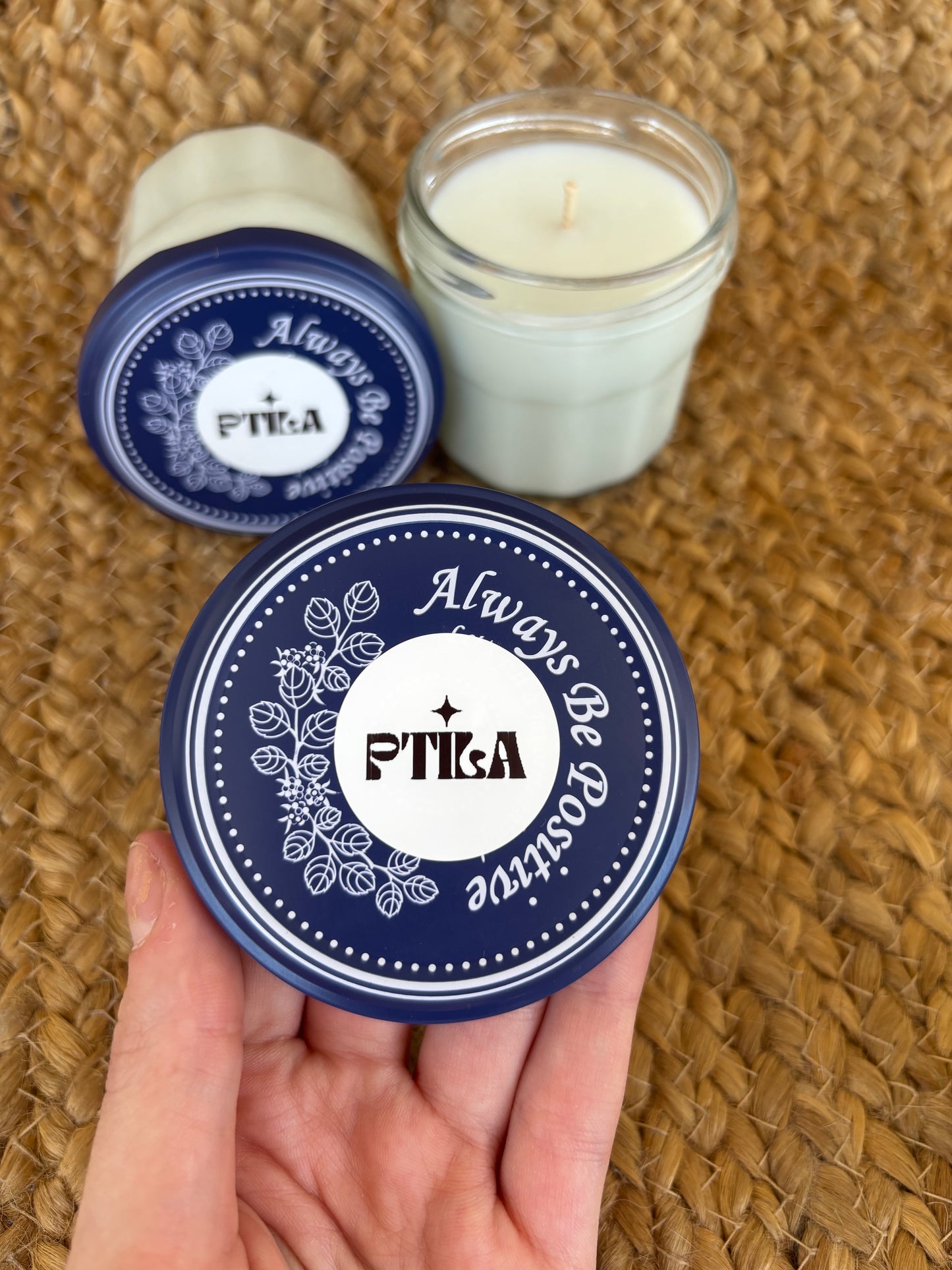 Positive jar candle