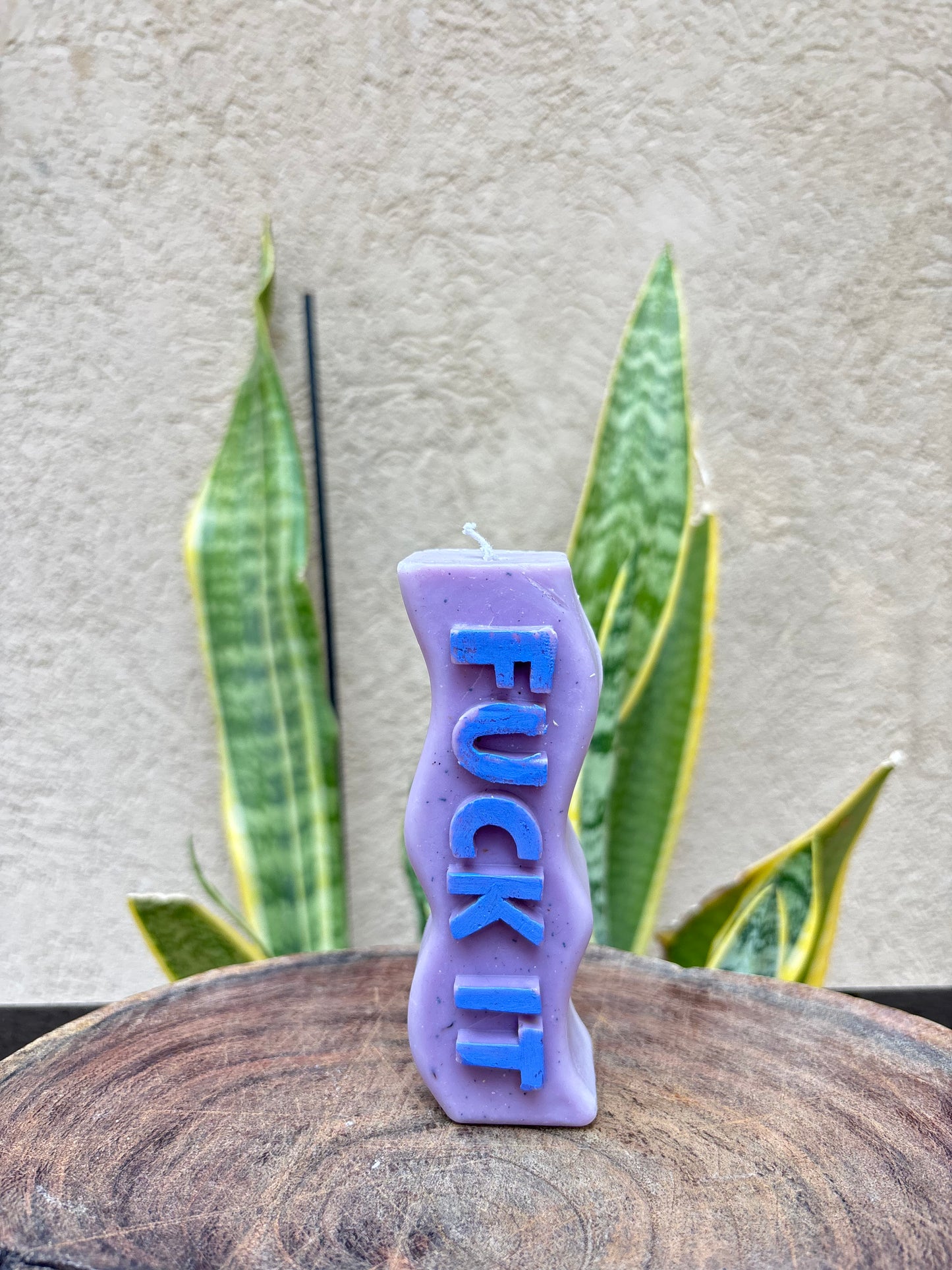 Purple Fuck it candle