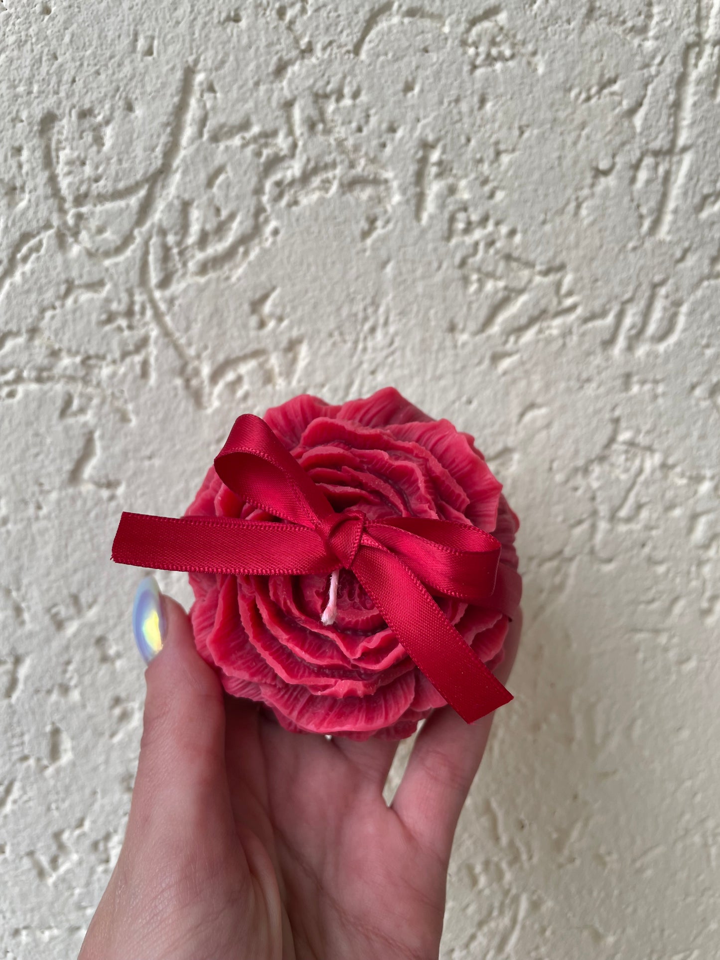 נר פרח פיונה גדול Big Peony