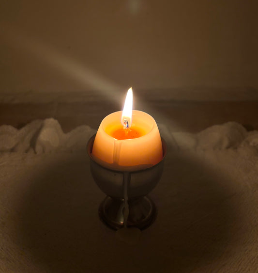 Egg candle & holder